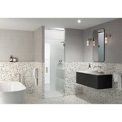 Glass Warehouse GW-DO-28 Albedo 78" High x 28" Wide Hinged Frameless
