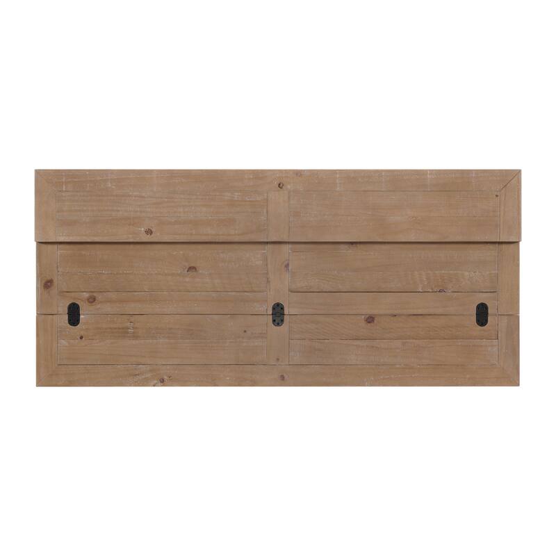 Napa 60" Solid Wood Pedestal Flip-top Sofa Console Table