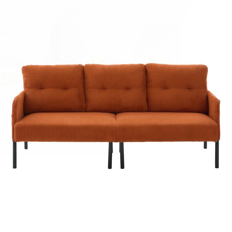 Oversized Loveseat, Modern & Plush Double-seater Sofa, Corduroy Upholstered Couch