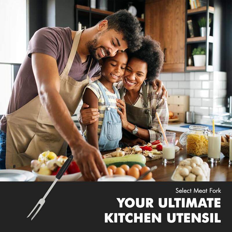 Chef Craft 13" Select Stainless Steel Meat Carving / Serving Fork