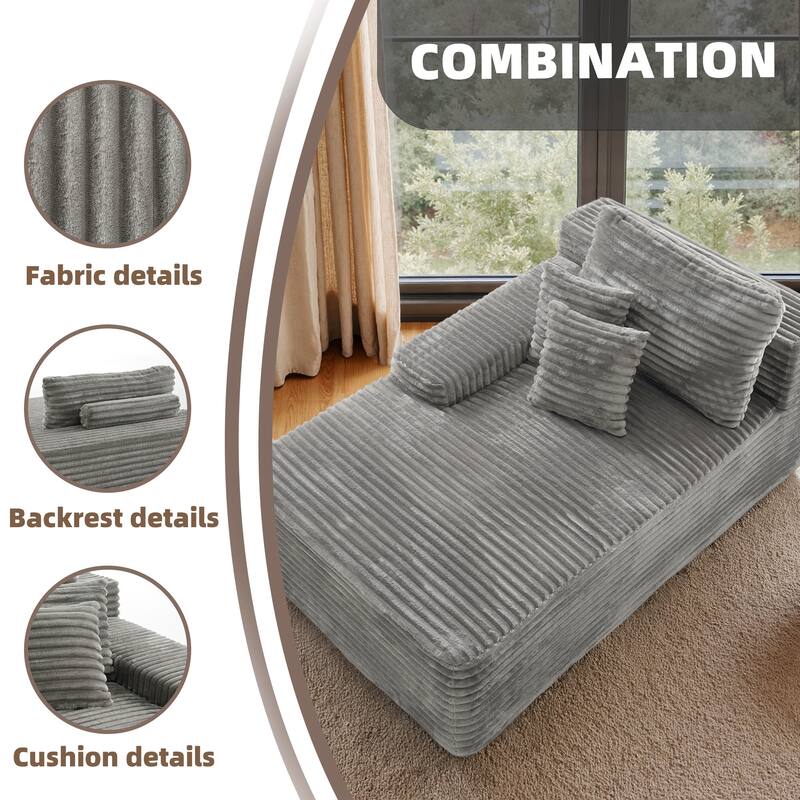 Cathy 41" W No Assembly Required Chaise Lounge