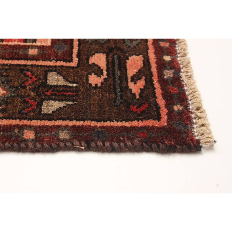 ECARPETGALLERY Hand-knotted Andelz Red Wool Rug - 3' 4" x 9' 10"