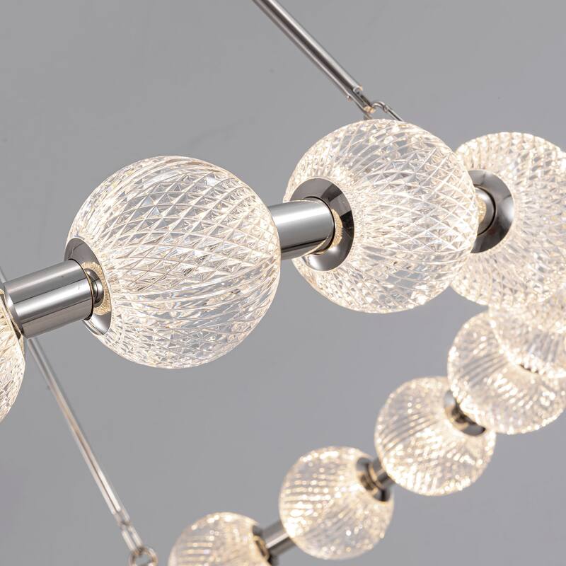 Alora Lighting CH321041-UNV-010 Marni 42" Wide LED Ring Chandelier