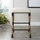 preview thumbnail 6 of 9, Uttermost Firth Rustic Oatmeal Counter Stool - 18.75"W x 27.63"H x 18.75"D
