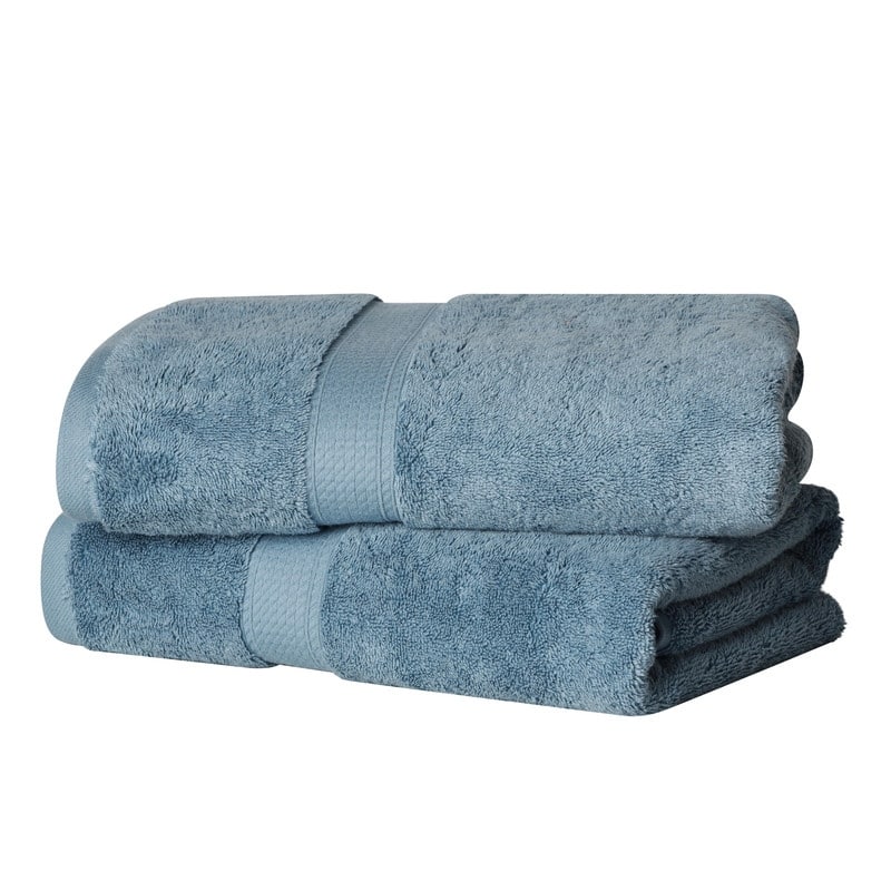 Superior Egyptian Cotton Pile Heavyweight Bath Towel Set of 2