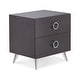 preview thumbnail 8 of 17, ACME Carson Carrington Rjukan Contemporary Nightstand with 2 Drawers Espresso