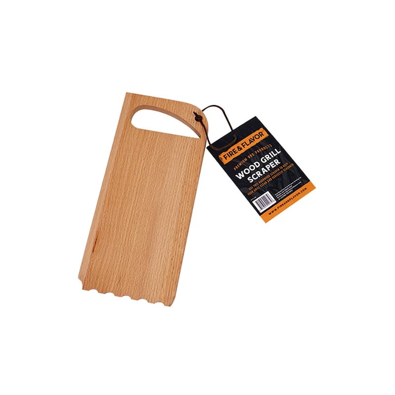 Fire & Flavor Wood Grill Scraper - N/A