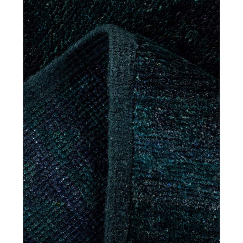 Overdyed One-of-a-Kind Hand-Knotted Area Rug - Green - 6' 2" x 8' 10"
