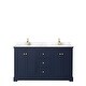 preview thumbnail 37 of 58, Avery 60 Inch Double Vanity, Cultured Marble Top
