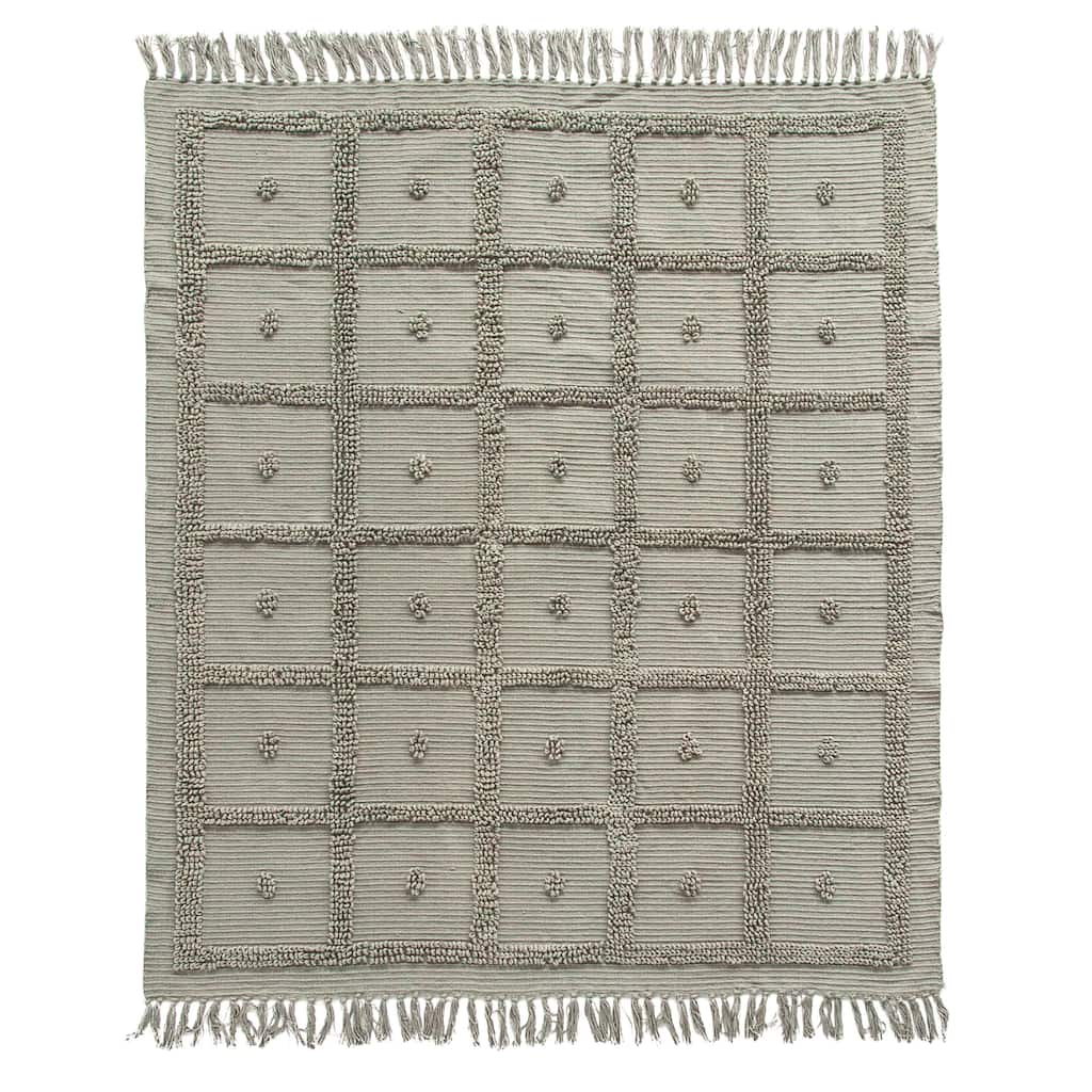 Cotton Chenille Throw with Fringe