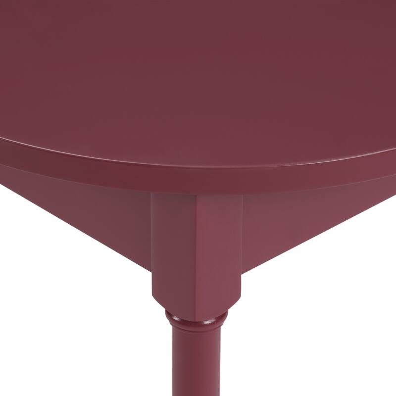 Golden Side Round Table Straight Legs