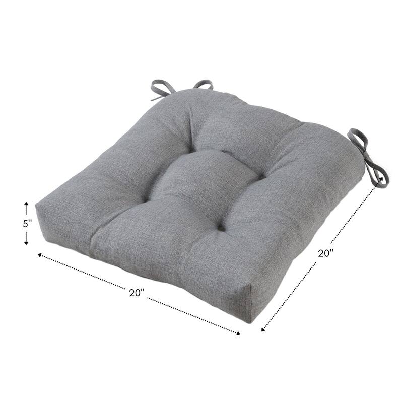 20-inch Square Polyester Outdoor Dining Seat Cushion by Greendale Home Fashions