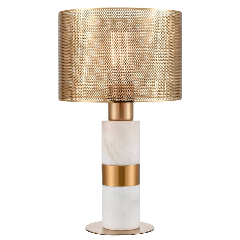 Atlas Lighting Sureshot 15'' High 1-Light Table Lamp - Aged Brass - 15 inch High