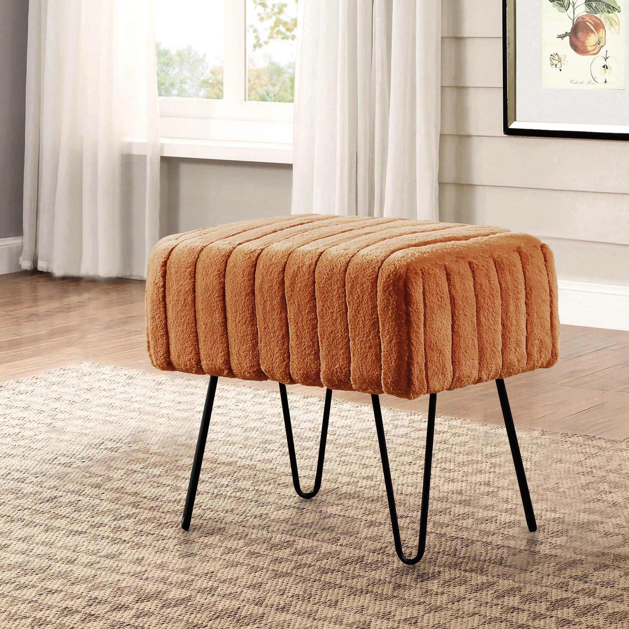 Serenta Super Mink Fauxfur Ottoman Bench On Sale Bed Bath