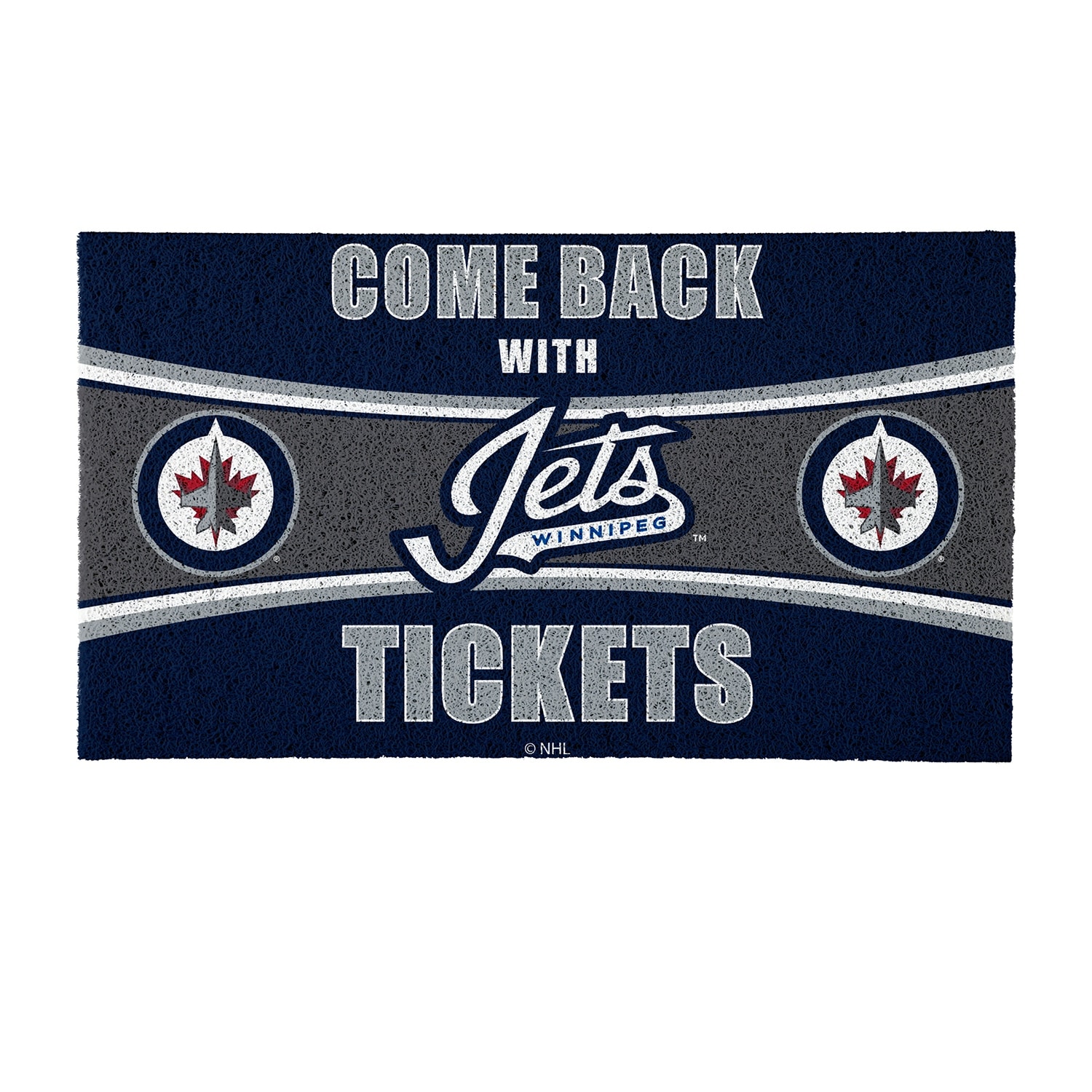 Washington Capitals 28 in. x 16 in. PVC "Come Back With Tickets" Trapper Door Mat