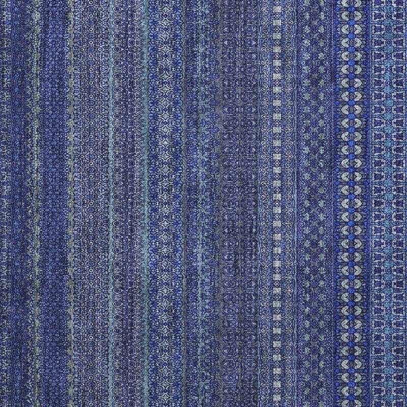 Rana Stripe Weather Resistant Blended Style Runner Outdoor Rug