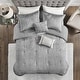 preview thumbnail 17 of 42, Madison Park Reagan 5 Piece Crinkle Velvet Comforter Set