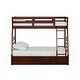 preview thumbnail 8 of 24, Cude Modern Twin over Full Solid Wood Bunk Bed Set by Furniture of America