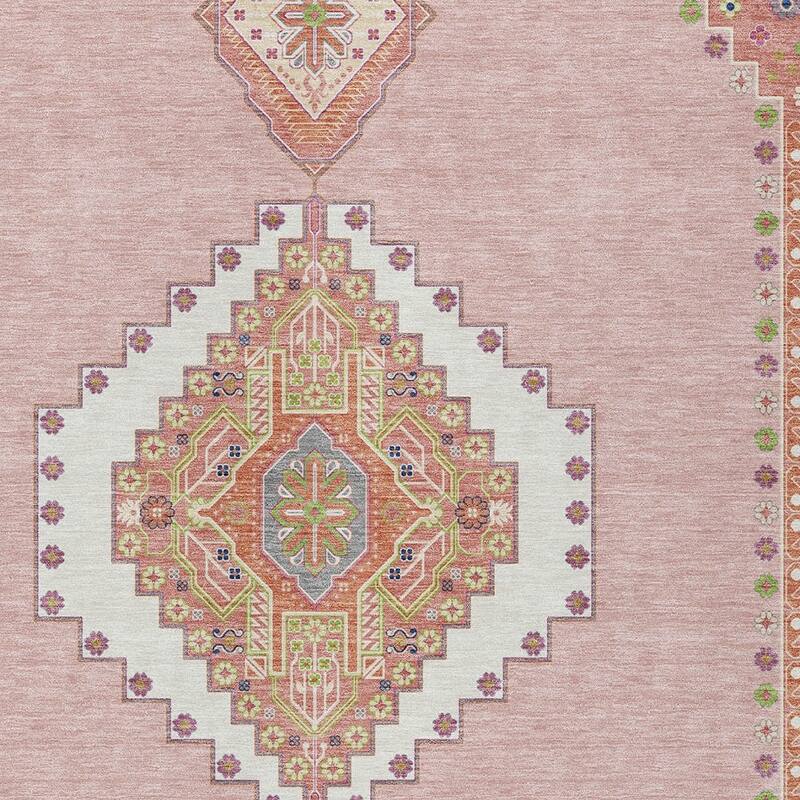 HomeRoots Oriental Traditional Rectangle Outdoor Rug