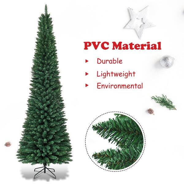 Shop Gymax 9 Pvc Artificial Christmas Tree Holiday Decor Slim