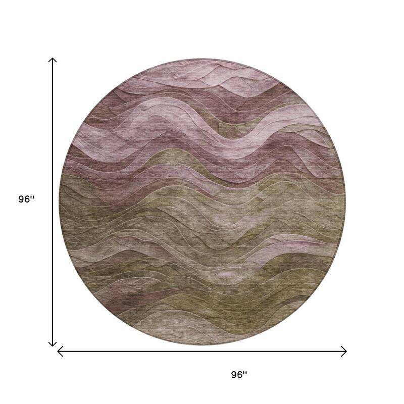 HomeRoots Abstract Transitional Rectangle Outdoor Rug