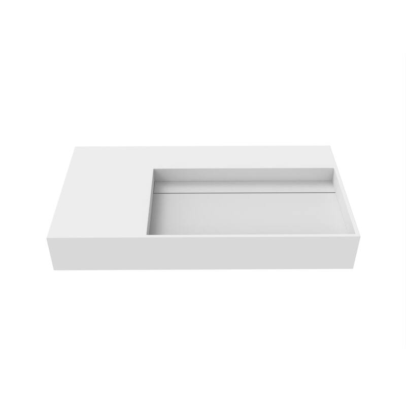 Juniper Stone Solid Surface Wall-mounted Vessel Sink