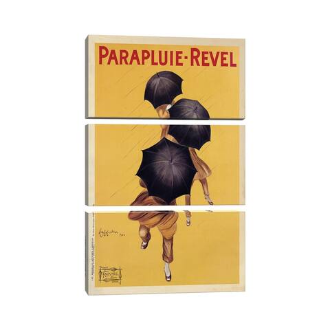 iCanvas "Parapluie-Revel, 1922" by Leonetto Cappiello 3-Piece Canvas Wall Art Set