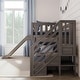 preview thumbnail 14 of 39, Max and Lily Classic Low Bunk with Stairs and Easy Slide