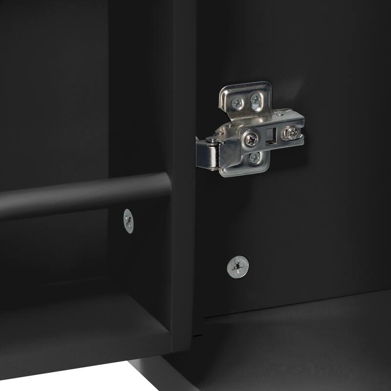 47" Kitchen Island with Extendable Table, Rubber Wood Veneer, Storage & Power