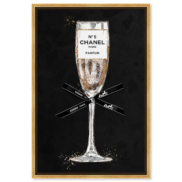 Oliver Gal Champagne Light Reading Light Blue Fashion Wall Art 