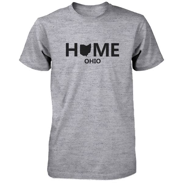 Shop For Home Oh State Grey Men S Tshirt Us Ohio Hometown Cotton Shirt Get Free Delivery On Everything At Overstock Your Online Men S Clothing Shop Get 5 In Rewards With Club O