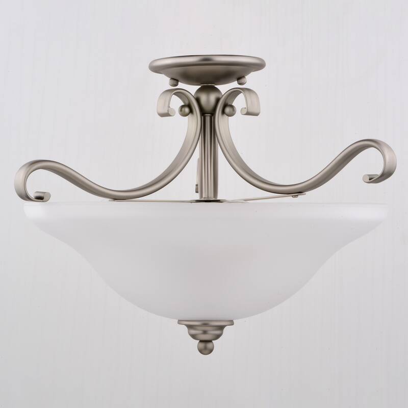 Monrovia 17-in W Dual Mount Semi Flush Ceiling Light or Pendant