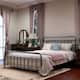 Alazyhome Simple Vintage Metal Platform Bed Frame, Easy-Assembly