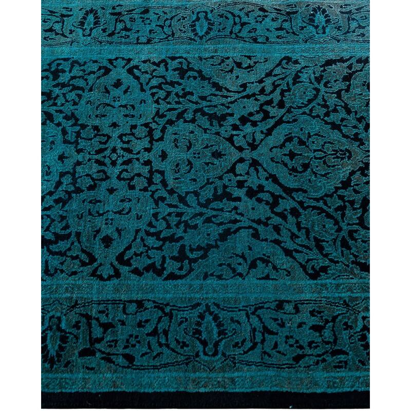 Contemporary Overdyed Wool Hand Knotted Runner - 2' 7" x 19' 9"