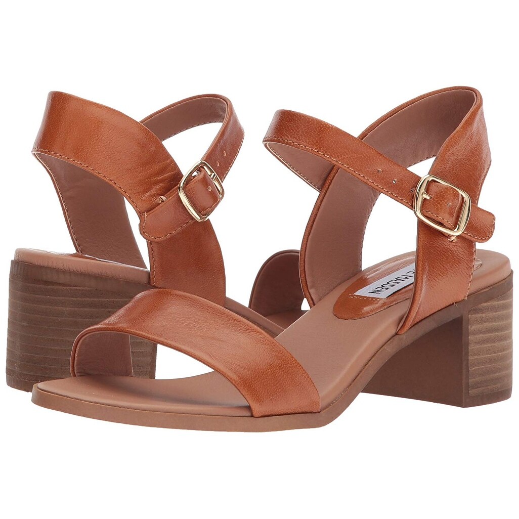 Steve Madden Womens April Leather Open 