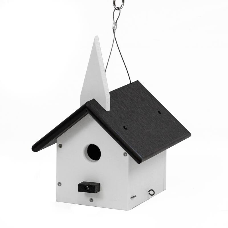 OUTDOOR LEISURE PRODUCTS Model GM31BKW Church Wren Bird House Made of High Density Poly Resin