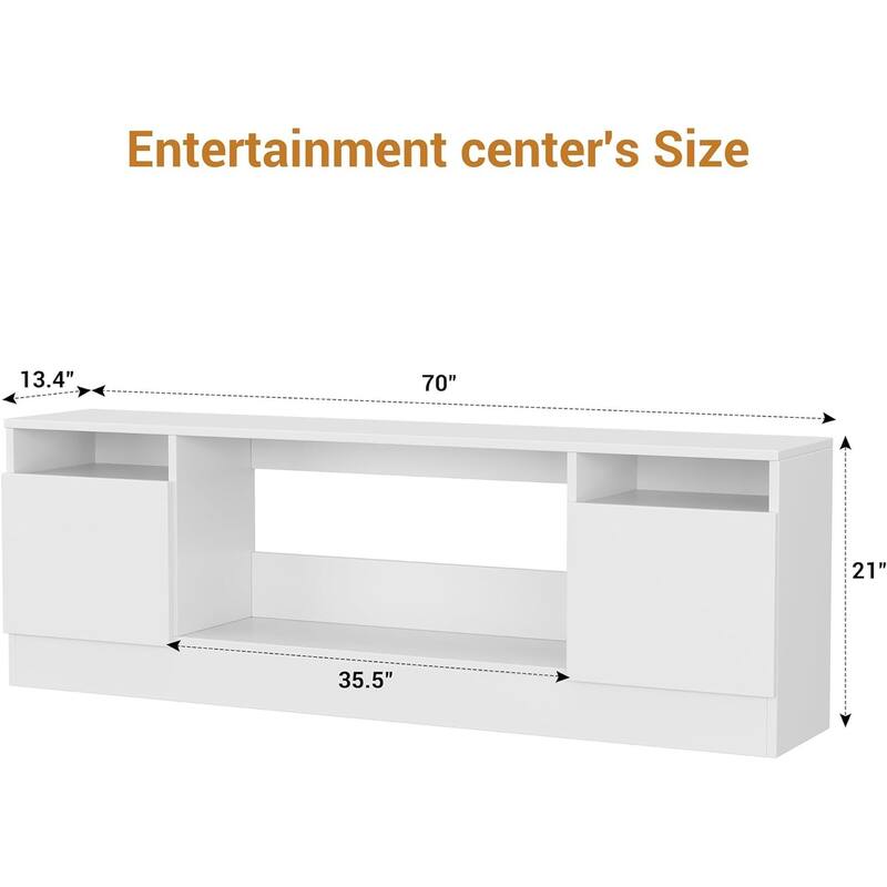 TV Stand Center Cabinet With Storage Place for TV Up to 75"