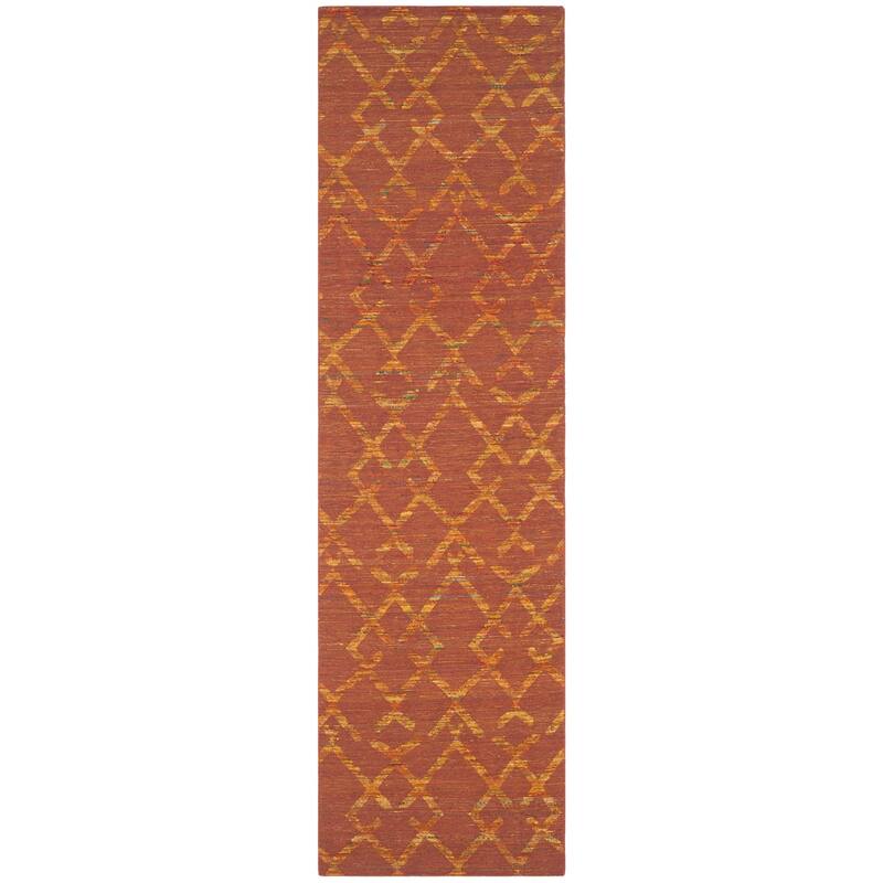 SAFAVIEH Handmade Straw Patch Danyell Modern Wool Rug