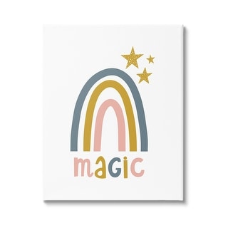 Stupell Rainbow with Magic Phrase Canvas Wall Art Design by Alina ...