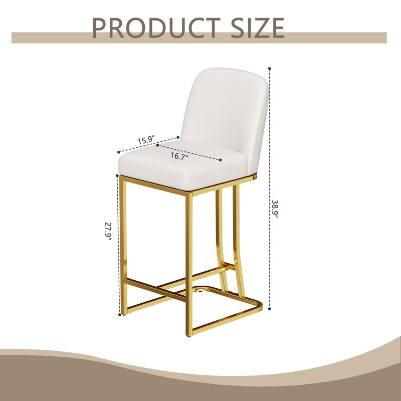 Dining Bar Chairs Set Of 2, Modern Style Bar Chairs With Simple Design, Creative Design Comfortable High Stools