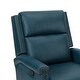 preview thumbnail 102 of 100, Echidna Transitional Genuine Leather Swivel Rocker Nursery Chair with Nailhead Trim by HULALA HOME