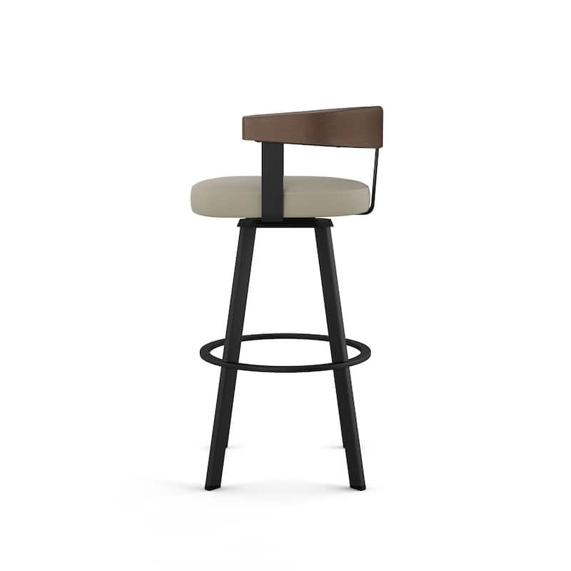 Amisco Lars Swivel Counter and Bar Stool