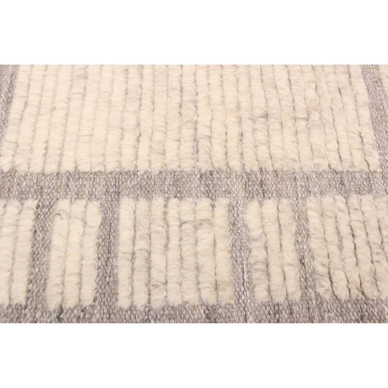 ECARPETGALLERY Hand-knotted Tangier Ivory Wool Rug - 8'0 x 10'3