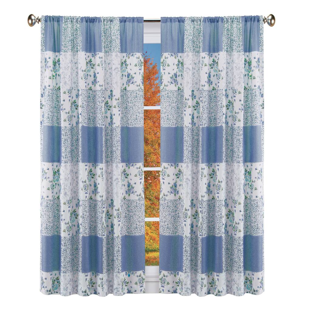 Hadley Country Patchwork Rod Pocket Top Drapes