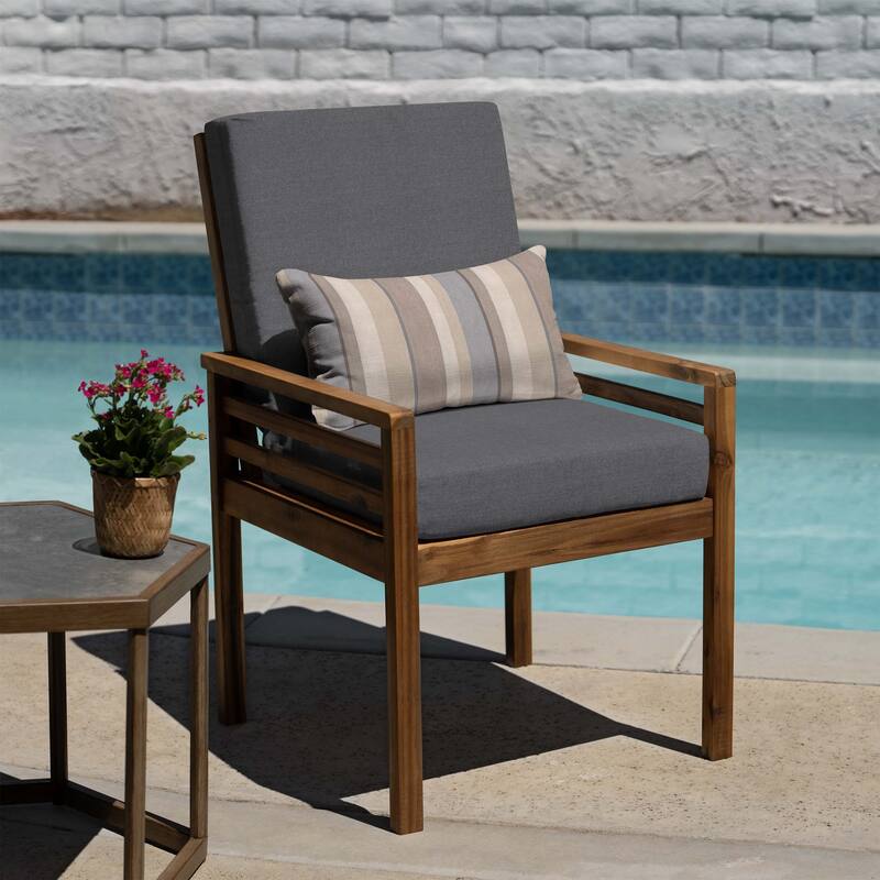 Outdoor Highback Dining Chair Cushion