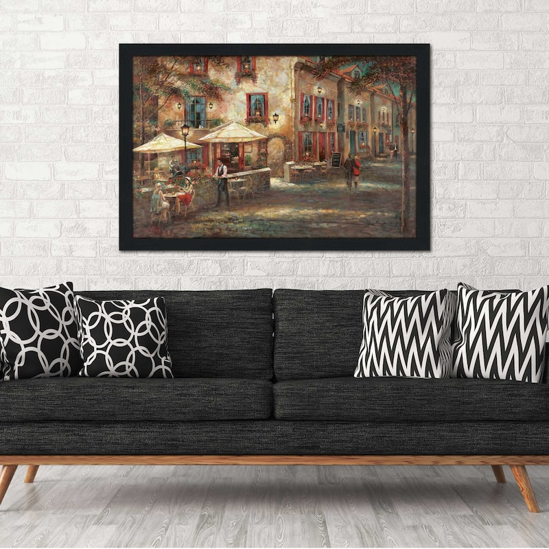 "Courtyard Cafe" by Ruane Manning Print on Acrylic