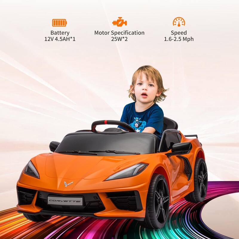 12V Kids Ride on Car Licensed Corvette