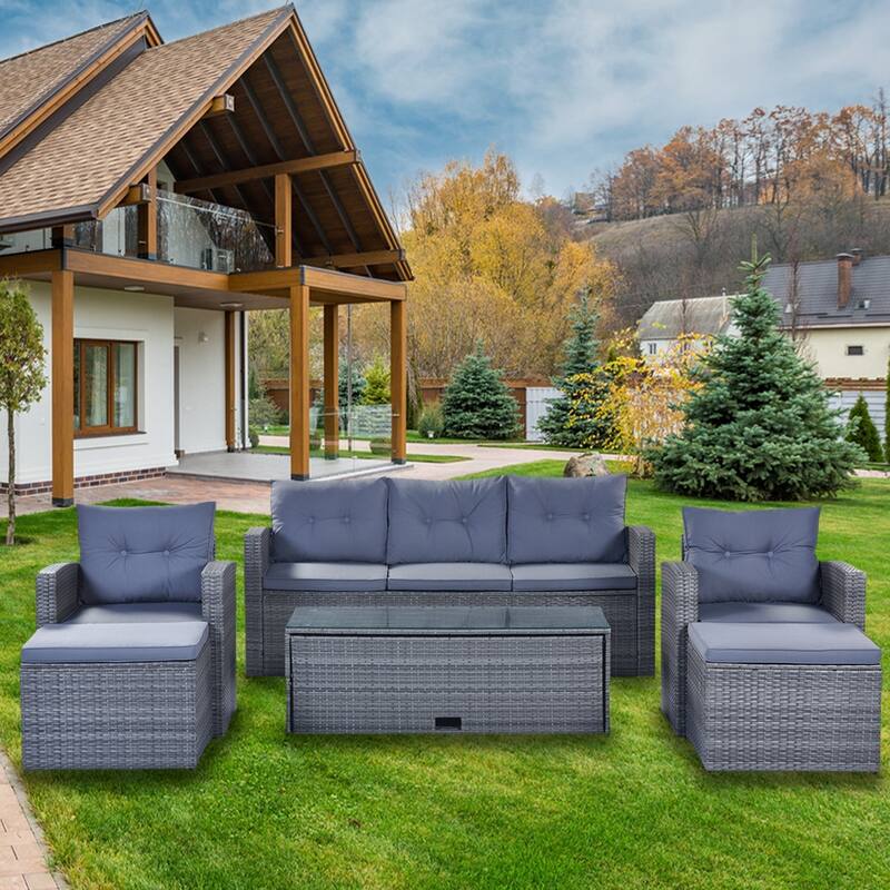6-piece Patio Outdoor Sectional Set