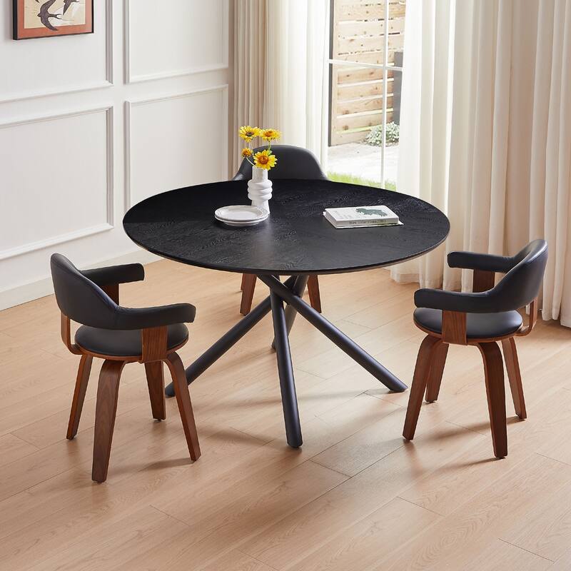Round Coffee Table,Cross Legs Metal Base