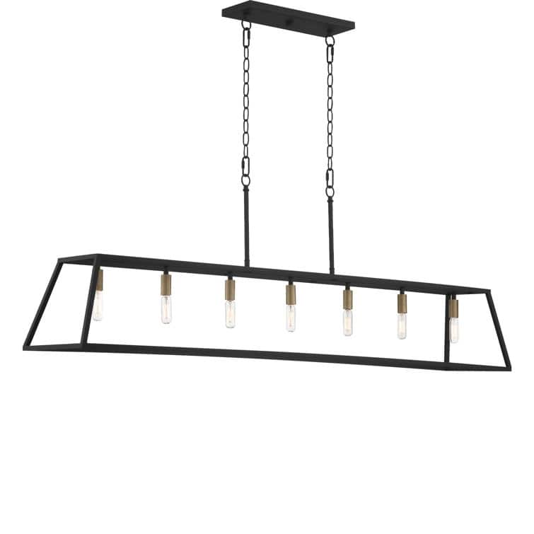 7-light Large Modern Farmhouse Kitchen Island Lighting - 55''
